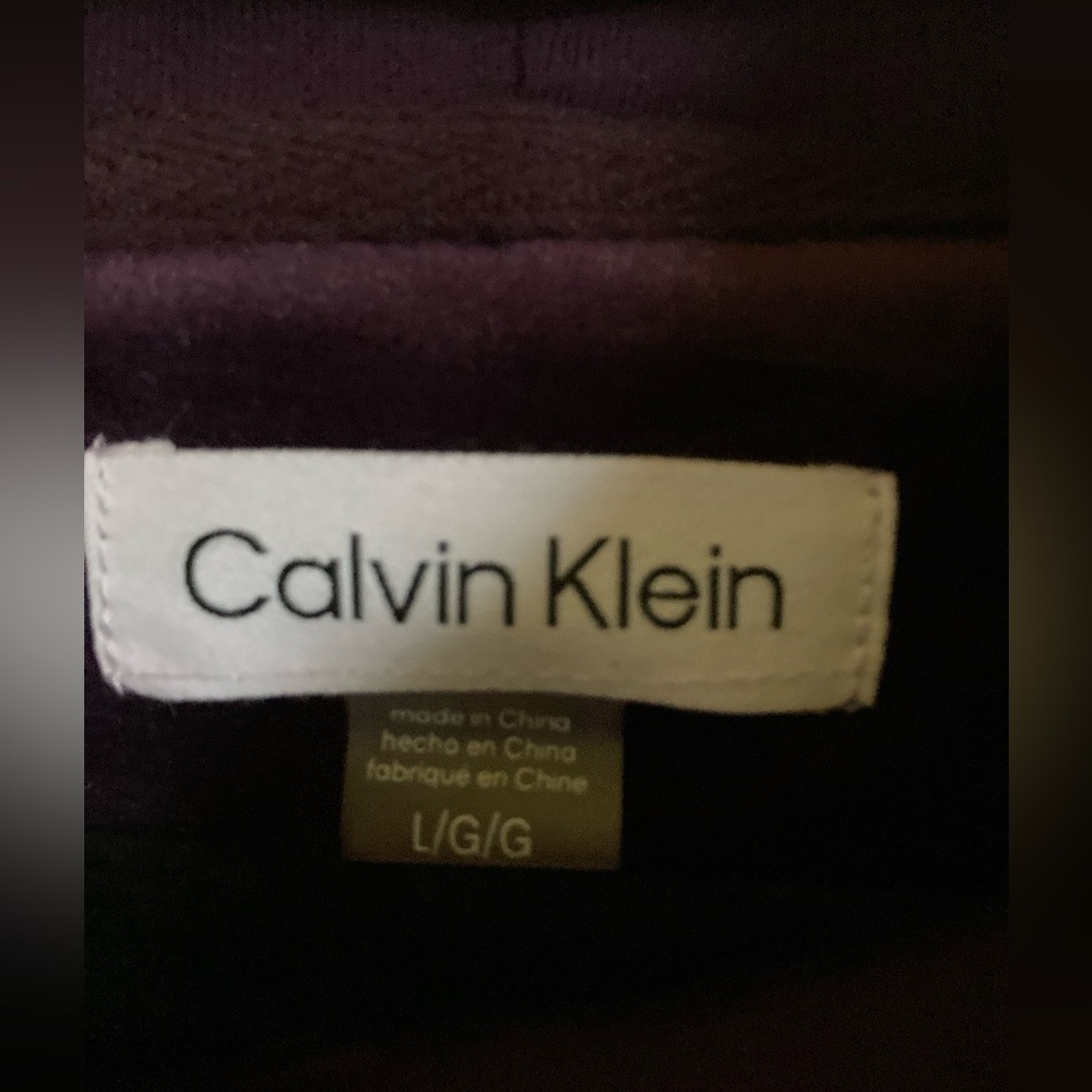 Calvin Klein Purple Hoodie with Gold Accents tshirt sweater - Picture 3 of 12